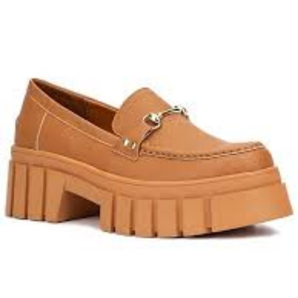 NWT - New York & Company Women's Seraphina Loafer Size 6 Cognac